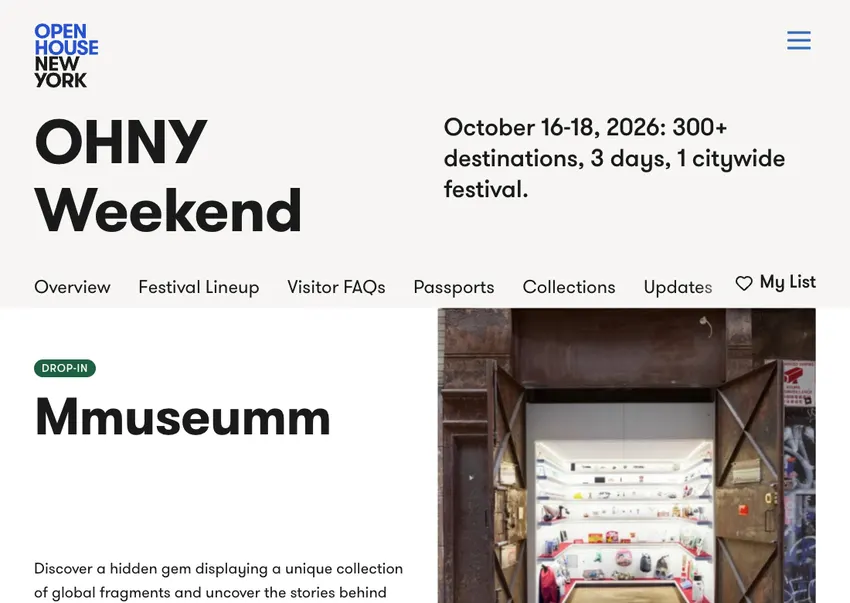 Mmuseumm | OHNY Weekend 2026