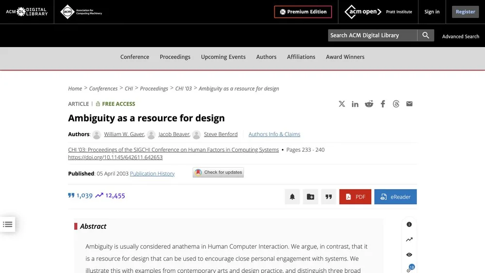 Ambiguity as a resource for design