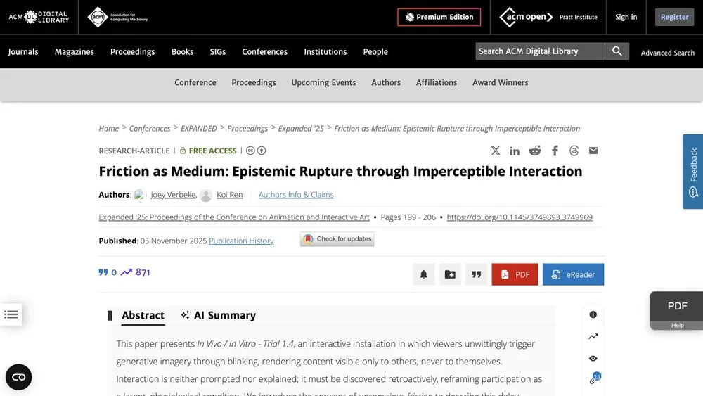 Friction as Medium: Epistemic Rupture through Imperceptible Interaction