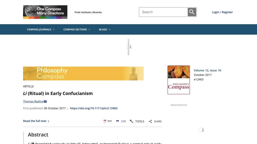 Li
                    (Ritual) in Early Confucianism