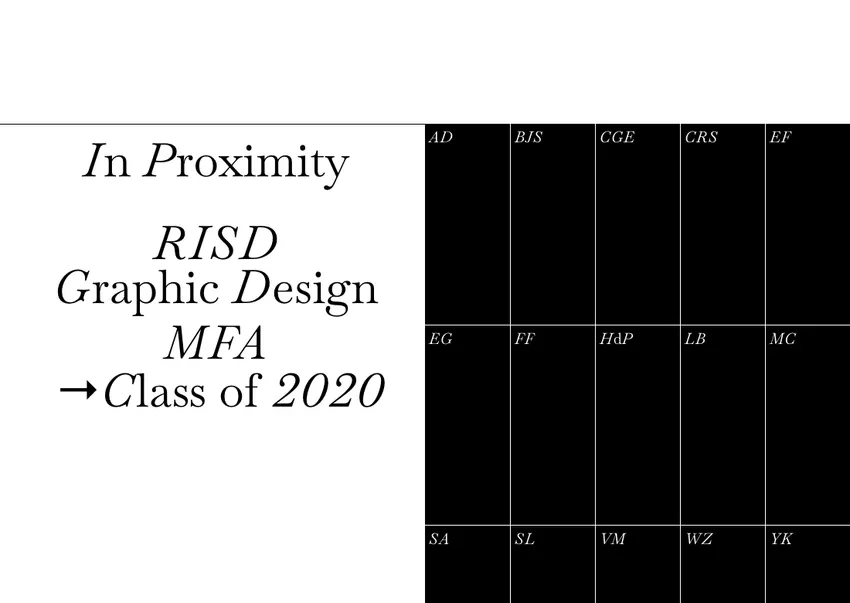 RISD Grad Show 2020: Graphic Design | Rhode Island School of Design