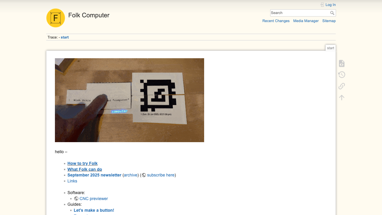 Folk Computer preview